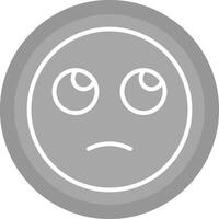 Face with Rolling Eyes Icon Design vector
