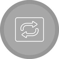 Repeat Button Icon Design vector