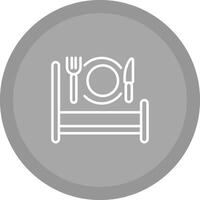 Breakfast in Bed Icon Design vector