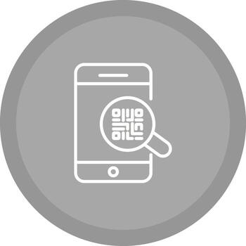 qr código autenticación icono diseño vector