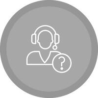 Help Request Icon Design vector