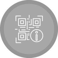 QR Code Information Icon Design vector
