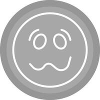 Woozy Face Icon Design vector
