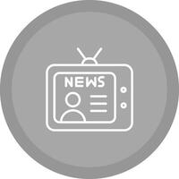 Newsreader Icon Design vector