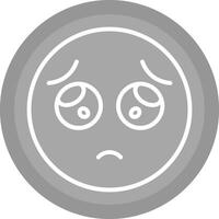 Pleading Face Icon Design vector