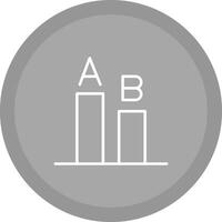 AB Testing Icon Design vector