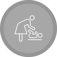 Changing Table Icon Design vector
