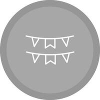 Bunting Flags Icon Design vector