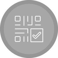 QR Code Checkout Icon Design vector