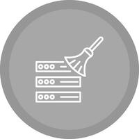 Data Cleaning Icon Design vector