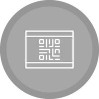 QR Code Business Card Icon Design vector