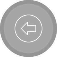 Left Arrow Icon Design vector