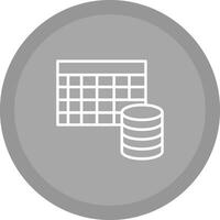 Table Data Icon Design vector