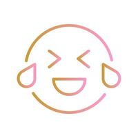 Face with Tears of Joy Icon Design vector