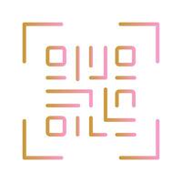QR Code Generator Icon Design vector