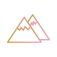 Mountain Icon Design vector