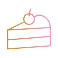 Cake Slice Icon Design vector