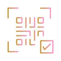 QR Code Link Icon Design vector