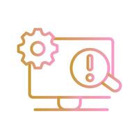 Troubleshooting Icon Design vector