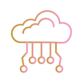 Cloud Computing Icon Design vector