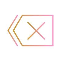 Delete Icon Design vector