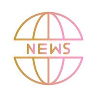 News Website Icon Design vector