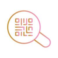 QR Code App Icon Design vector