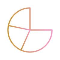 Pie Chart Icon Design vector