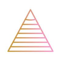 Pyramid Graph Icon Design vector