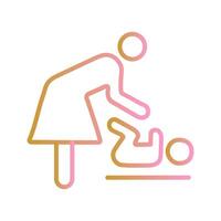 Changing Table Icon Design vector