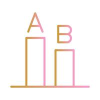 AB Testing Icon Design vector