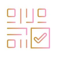 QR Code Checkout Icon Design vector