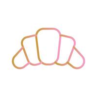 Croissant Icon Design vector