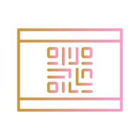 QR Code Business Card Icon Design vector