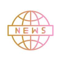 News Globe Icon Design vector