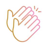 Clapping Hands Icon Design vector