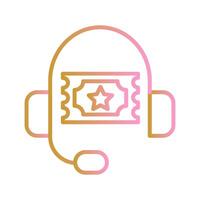 Support Ticket Icon Design vector