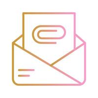Attachment Clip Icon Design vector