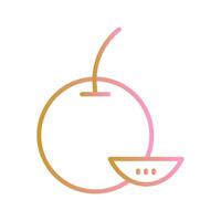 Tangerine Icon Design vector