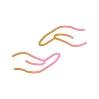 Supportive Hand Icon Design vector