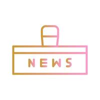 News Studio Icon Design vector