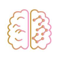 Machine Learning Icon Design vector
