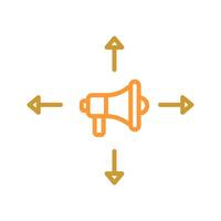 Ad Campaign Icon Design vector