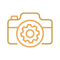 Camera Settings Icon Design vector