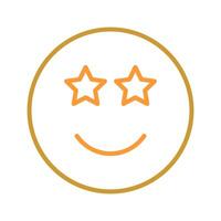 Star-Struck Icon Design vector