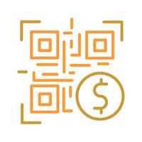 QR Code Payment Icon Design vector