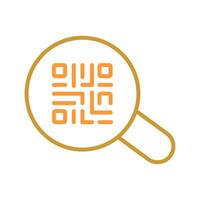 QR Code App Icon Design vector