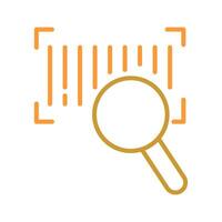 Barcode Database Icon Design vector