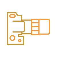 DSLR Essentials Icon Design vector