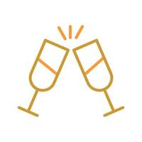 Champagne Toast Icon Design vector